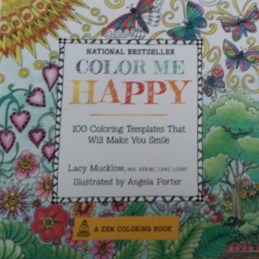 Zen Coloring Book, Color Me HAPPY